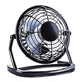 Ventiladores USB 4 Hojas en Abanico 360° Rotación, NickSea Ventilador de Mejor Calidad, Original, Mini Fan USB de Mesa Perfecto para Oficina y Escritorio- Ventilador de Escritorio usb