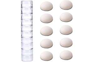 CYFUN DESIGN 10 mini strumenti di miscelazione dell'inchiostro in schiuma di ricambio e 10 coperture protettive in plastica per fai da te, scrapbooking, artigianato fatto a mano, forniture per