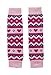 Piccalilly Organic Cotton Pink & Blue Baby Girls Fair Isle Leg Warmers
