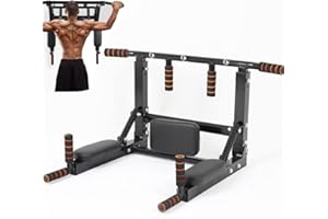 Sinbide Fitness Barra de Dominadas Aprobada por Gimnasios Barra de dominadas para Pared Wall Pull Up Bar Barra de Tracción Entrenamiento y Resistencia Training Multifuncional Workout Bar
