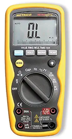 Metravi Metrasafe-16 fully-protected IP67 Digital Multimeter with Analogue Bargraph & TRMS