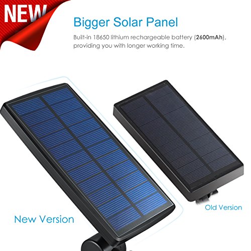 Amir Gartenleuchten, Solarleuchten/ Gartenleuchten Solarlampe Aussenleuchten Außenleuchte / Wasserdicht Spotlight für Garten Outdoor Landscape Baum Auffahrt Yard Rasen Pathway – 2 Stück (Weiß) - 3