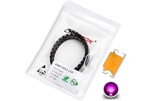 CHANZON 100 pezzi SMD 0603 (1,6 mm x 0,8 mm) LED rosa luci a diodi 3V 20 mA Lampadine di illuminazione Lampade Componenti elettronici Indicatore Diodi a emissione luminosa