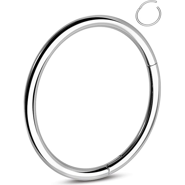 Coppia Di Anelli Per Viti Da Naso Da 18G O 20G Pietra Trasparente - Foto 5