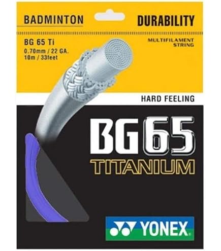 Ashaway Rally 21 Fire Natural Badminton String – Durable Nylon Set, Great For Power And Control