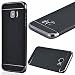 Produktbild GrandEver Samsung Galaxy S7 Edge Weiche Silikon Hülle Durchsichtige Rückschale TPU Bumper Transparent Schutzhülle Klar Handytasche mit Muster Anti-Kratzer Stoßdämpfung Ultra Slim Rückseite Silicon Backcover Soft Case Protective Cover Ultradünnen Premium Handyhülle - Blau und Schwarz