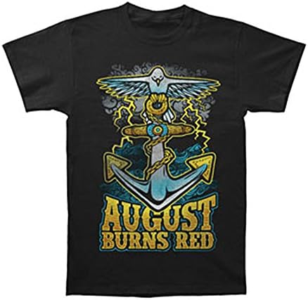 August Burns Red - Mens Dove Anchor Slim Fit T-shirt in Black-medium