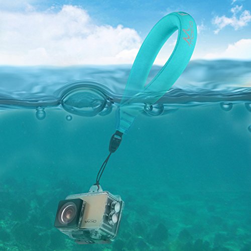 MoKo Cam  ra Etanche Sangle Float   2Pi  ce  Mousse Flottante Dragonne pour Underwater Digital Cameras  GoPro  Nikon  Olympus  Canon  Camcorders  iPhone  Oakleys  lunettes de soleil et autres  Bleu
