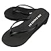 Produktbild Amlaiworld Beiläufig Sommer Mädchen Wedges Plattform Flip Flops Damen   Strand Sandalen Hausschuhe (Schwarz, 39)