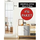4'l&uuml; Takım Kare Ayna - 20cm X 20cm