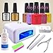 Elite99 (Pick Any 5 Colours) 7.3ml Soak Off UV LED Nail Gel Polish Colour Nail Art Gift Set + Base & Top Coat + 36W UV Lamp + Cleanser Plus + Nail Files Clippers Buffer Remover