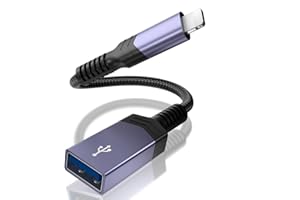 AGEEMY 【Apple MFi Certified】 iPhone USB Camera Adapter, Lightning to USB Camera Adapter USB 3.0 OTG Converter for iPhone/iPad, USB Data Sync Supports USB Flash Drive, Card Reader, Mouse, Keyboard