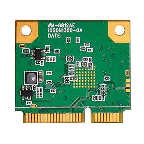 SilverStone SST-ECW02 - WIFI Mini PCI-E Erweiterungskarte, 802.11ac/a/b/g/n, 2.4GHz/5GHz Dual band, 2T2R, MIMO