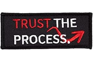 ELITEX TRAINING Embroidered Velcro Patch - Trust the Process - Patch for Cross Training and Gym Backpacks and Vests