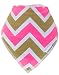 TRUBAMBI Bibs. Best Quality Bandana Baby Bibs. Perfect Baby Girl Gift set. Bib for teething babies and toddlers. 5 pcs set. Absorbent Bibs. 100% cotton front and soft fleece back. Stylish assorted designs. (Pink)