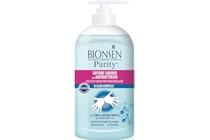 Bionsen, Sapone Liquido Mani Igienizzante Con Zinco Antibatterico, Efficacia Istantanea Comprovata Dall'Eliminazione Dei Batteri Dell’Epidermide In Pochi Secondi, Formato: 500 ml