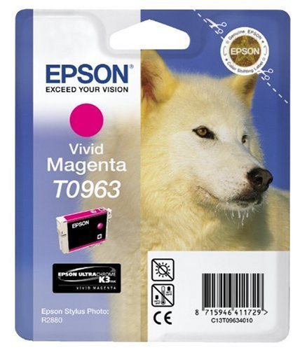 Epson T0963 Ultra Chrome Tintenpatrone, Vivid Magnta