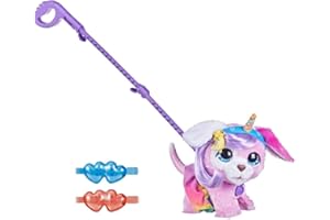 FurReal Hasbro, Glamalots Cagnolino (Peluche Cagnolino interattivo per Bambini da 4 Anni in su, con Accessori)