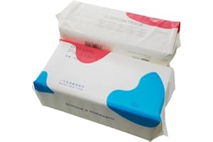 EMOVERY 100% Cotton 7.9x7.9inch Soft/Dry Cotton Wipes Soft Baby Care Tissue, Absorbent Wipe Towel for Face Eye Makeup Remover and Nail Polish,Wet/Dry Disposable Use Washing Face Wipes(2Packs) (Pearl pattern)