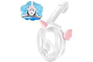 Tyuodna Masque de plongée licorne pour enfants de 4 à 12 ans, 180 ° HD anti-buée et anti-fuite avec tuba - Anti-CO2