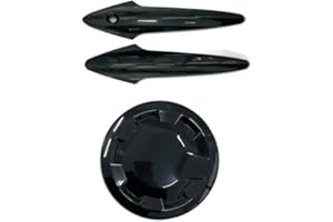 CARBON MY RIDE PMC Honda Civic MK8 Black Door Handles and Fuel Cap Cover FN2 Type R 2006-12