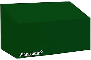 Holi Europe Planesium Premium Gartenbank Abdeckung Gartenmöbel Bank Hülle Schutzhülle Haube Abdeckplane wasserdicht atmungsaktiv reißfest (Breite 135cm x Tiefe 65cm x Höhe 90cm, Tannengrün)