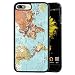 Produktbild Hülle für iPhone 7 Plus 8 Plus Hülle Pferd Slim Weich und Harte Reifen Stoßfest Schutzhülle Case Slim Hybrid Stoßfest Schutzhülle Anti-Kratzer Kissen Bumper mit verstärkten Ecken Anti, Green World Map