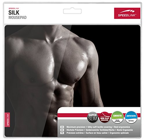 Speedlink Silk Mauspad Männerbody (weiche Oberfläche, geringer Gleitwiderstand, gummierte Unterseite, verschiedene Motive) - 2