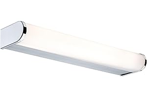 Paulmann 70879 Aplique LED Arneb incl. 1x9 W IP44, lámpara de techo, cromo, lámpara de baño, aluminio, acrílico, luminaria para espejo 3000 K