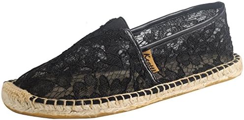 Women Breathable Hollow Out Lace Flat Espadrilles