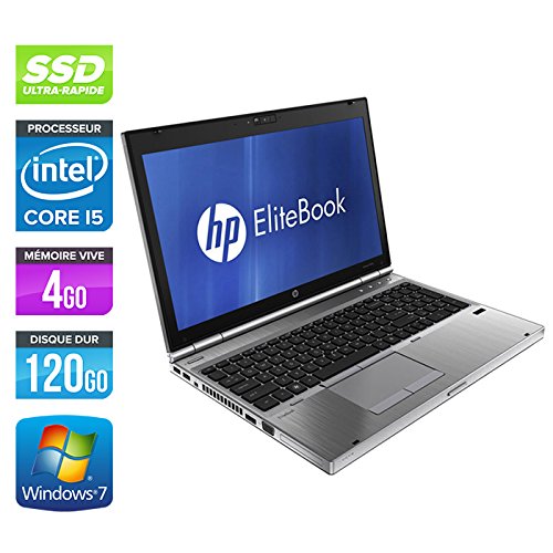 examen HP EliteBook 8560P - PC portable - 15,6'' - Gris (Intel Core i5 2520M / 2.50 GHz, 4 Go de RAM, Disque dur 120 Go SSD, Graveur DVD, Webcam, Wifi, Windows 7 Professionnel)