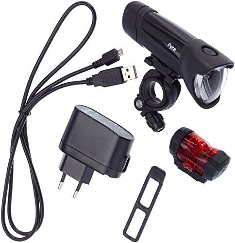 Busch & Müller Fahrradlicht Lichtset IXON Fyre plus IXXI, 195L/383 - 2