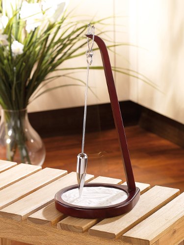 infactory Holz-/Edelstahl-Sandpendel „Kerala“ 39 cm hoch - 3