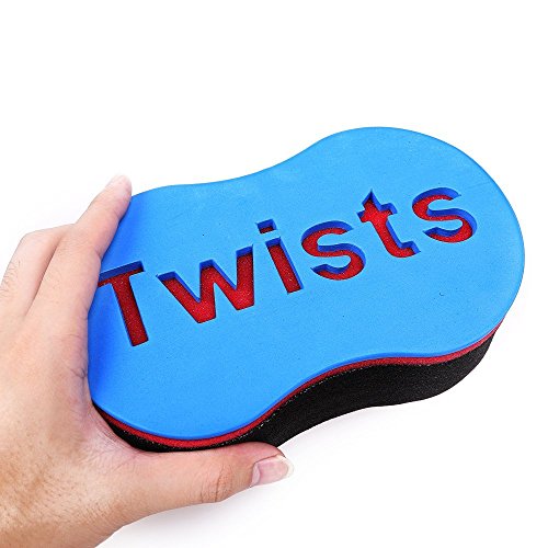 Wash Curly Short Hair Sponge Dirty Hair Curlers Sponge (Blue)