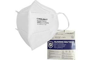 LINGDA CRDLIGHT-Atemschutzmaske 50 Stk. Aufbewahrungsbox und hygienischer PE-Beutel 50 Stk. FFP2 Atemschutzmaske