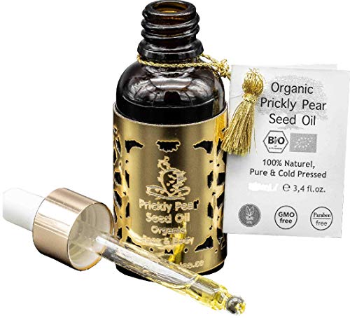 Aceite de higo chumbo orgánico - Aceite de higo chumbo de calidad superior para cara, cuerpo y cabello - Aceite de semillas de higo chumbo para una piel más luminosa y una cutis pura y limpia 30ml