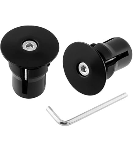 Hosenclip Fahrrad West Biking Lenkerstopfen Set  Alu/Kunststoff  27mm   Fr MTB & Rennrad  2 Stck