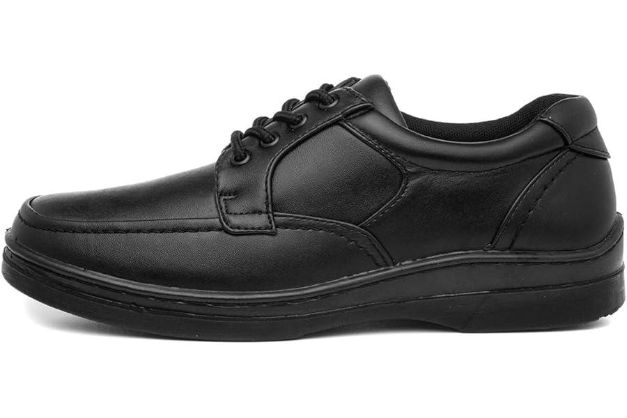Hobos Mens Black Lace Up Casual Shoes