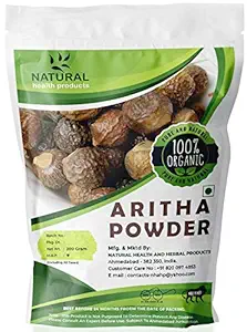 Natural Health Products 100% Reetha Powder For Hair, Scalp Treatment, hair growth and conditioning 200 Gm