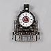 Produktbild GuoEY Moderne Leise Wanduhr Bügeleisen Lokomotive Design, antike Vintage Retro Stil Kunsthandwerk Wanddekoration für Bar/Cafe/WohnzimmerL35*H48 CM (Farbe: B)