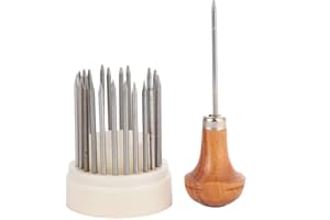 SALMUE 23 STÜCKE Schmuck Graver Tool, Metall Perlen Korn Schmuck Werkzeuge Set Diamant Stein Perlen Einstellung Graver Werkzeug Graviermaschine für Schmuck Arbeiten