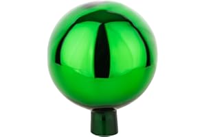 ‎VERDOBA VERDOBA - Gartenkugeln für außen - Rosenkugel für den Garten - Dekokugeln Aussenbereich in vielen Farben - Garten Kugel hergestellt in Handarbeit (grün, 15 cm)