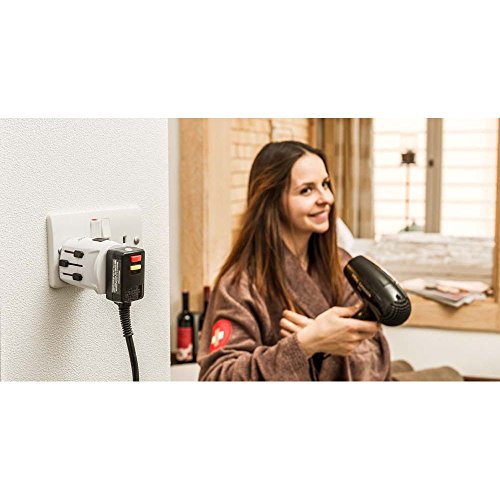 SKROSS PRO Light – World: 3-Pol-Reiseadapter mit patentiertem Länderschiebersystem für Reisen von und in über 200 Länder (USA, UK, Australien, China, …) - 10