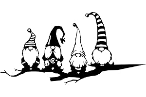 LdawyDE Gartendeko Metall Gnom Gartenzwerge Steckdeko Gartenstecker Garten Deko Lustige Hohl Gartendeko für Außen und Zuhause，Schwarz