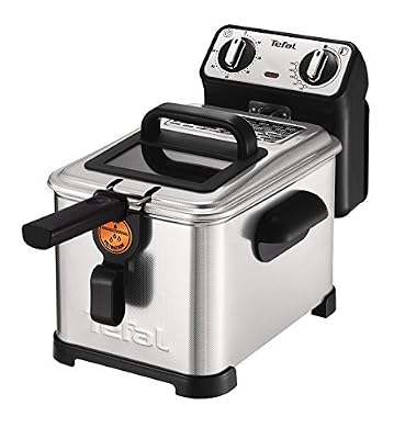 Tefal fr5101 Friteuse Filtra Pro Inox and Design, minuterie, isolé contre la chaleur, clean-oil-system, 2300 W, acier inoxydable/noir