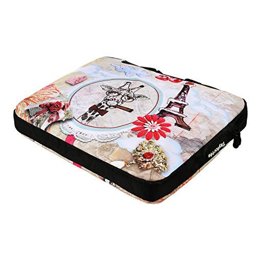 TaylorHe 15 / 15,6 Zoll Notebooktasche, Schultertasche für Notebook mit Muster , Laptoptasche mit Griff und Seitentaschen Laptop Bag Pinnwand, Giraffe - 4