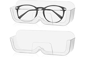 LongHoneySong 2 Stück Brillenhalter Wand Sonnenbrillen Aufbewahrung Brillenaufbewahrung Brillen Aufbewahrungsbox Sonnenbrillen Etui Auto (Transparent)