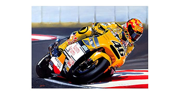 Valentino Rossi Carte D Anniversaire Pour La Fete Des Peres Honda Nsr Moto Racing Amazon Fr Auto Et Moto