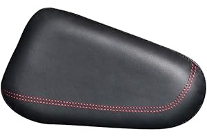 MiOYOOW Poduszka na kolana do samochodu, skóra PU poduszka podtrzymująca uda poduszka do kolan akcesoria samochodowe po stronie kierowcy miękka podkładka na ulgę w bólu kolan