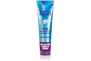 Aussie Super Serum Leave In Conditioner Hair Serum Treatment, For Dry, Damaged Hair. 100 Hours of Hydration, Smooth, Soften, Detangle, Prevent Split Ends and Boost Shine, 160ml